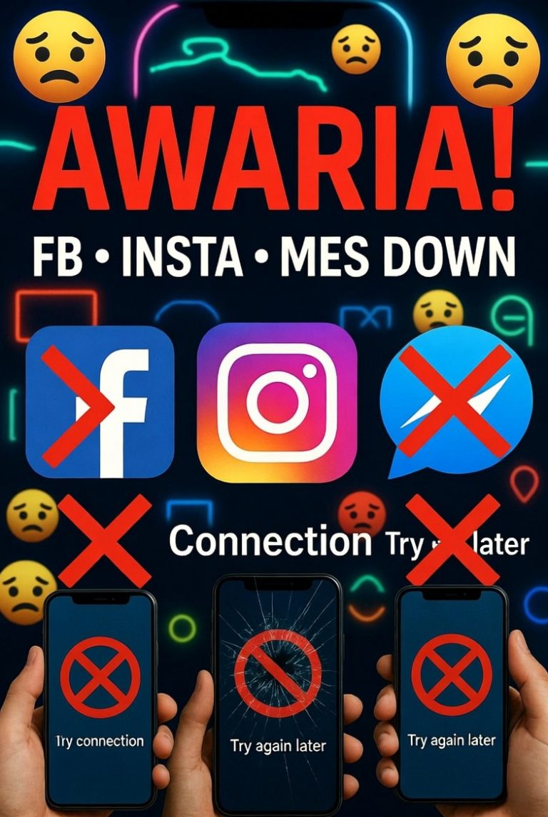 Awaria serwisów społecznościowych, Messenger Facebook i Instagram nie działają