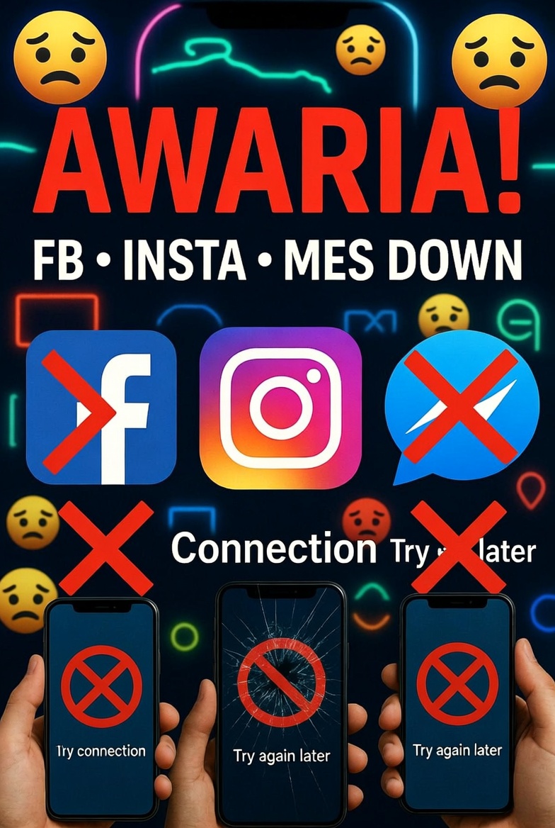 Awaria serwisów społecznościowych, Messenger Facebook i Instagram nie działają
